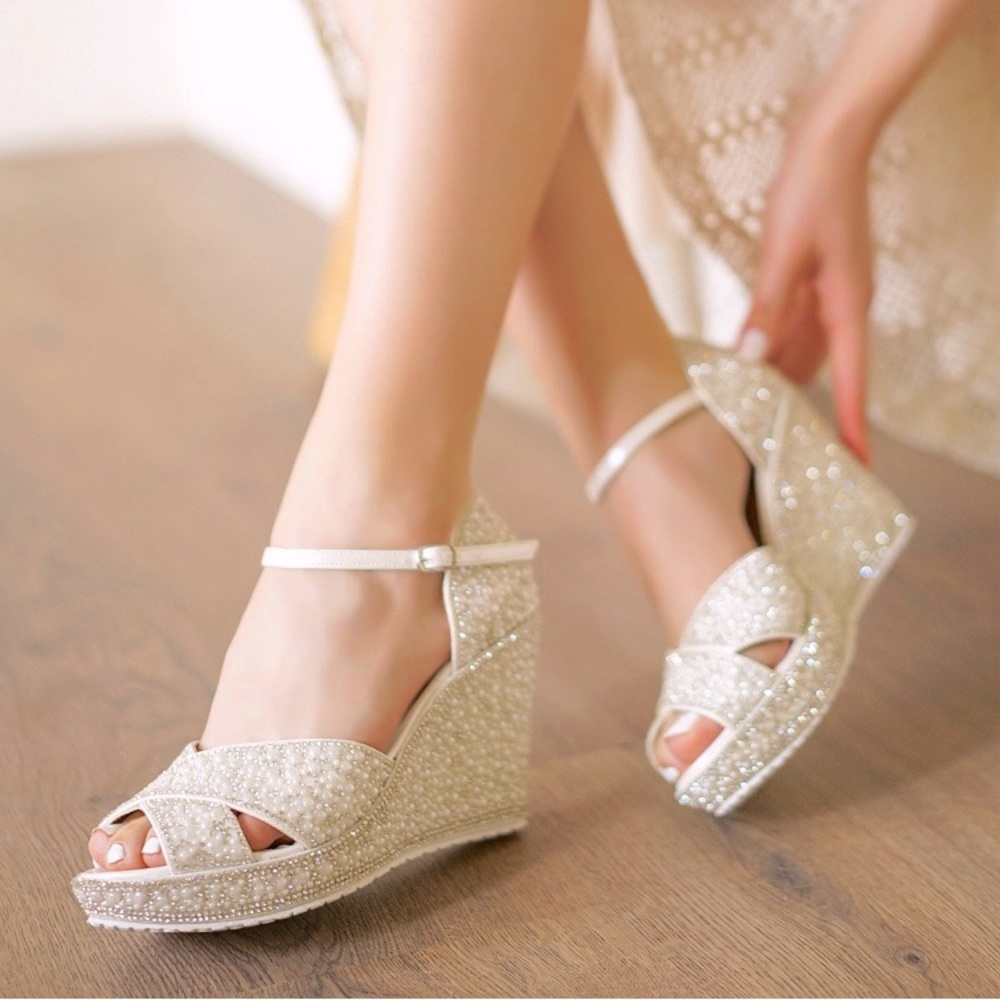 Beautiful Custom Made Wedge Heels